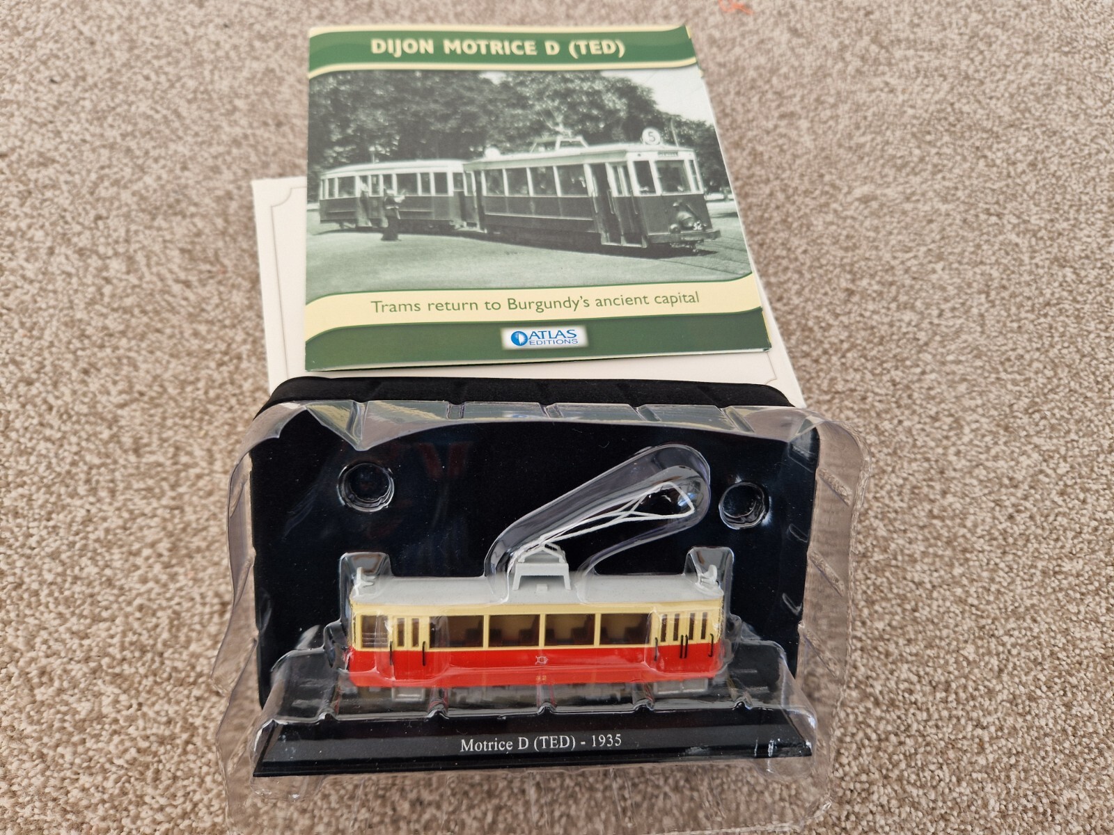 ATLAS EDITIONS 1/87 TRAMS OF THE WORLD MOTRICE D TED 1935 DIJON FRANCE MODEL