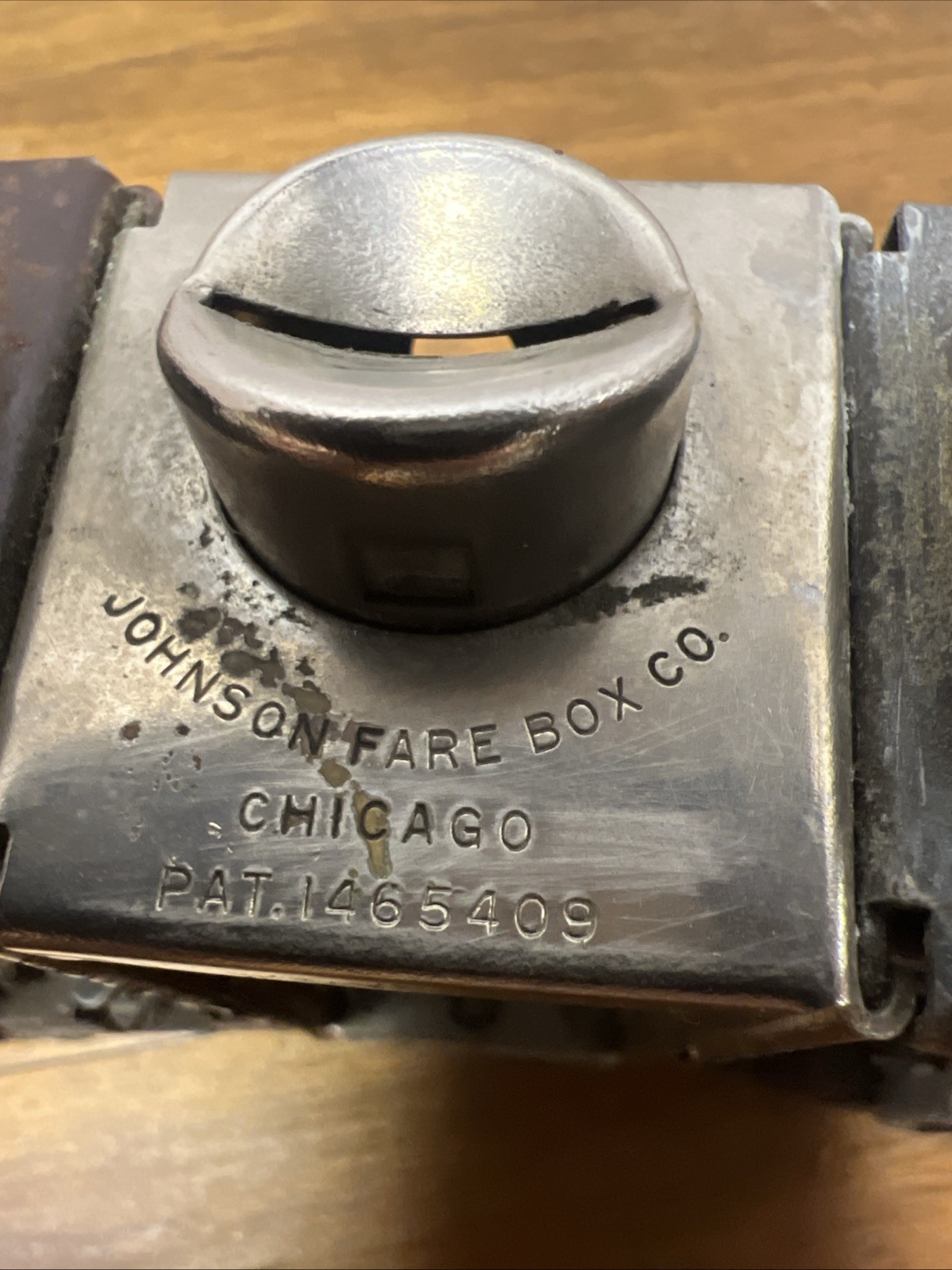 Vintage Johnson Fare Box Co. Chicago Bus-Conductors 54Coin Changer Nickel/ Brass