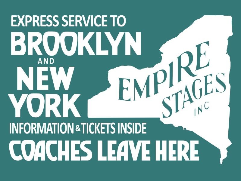 Empire Stages Inc. Service to Brooklyn, NYC NEW METAL SIGN: 12×16″ Free Shipping