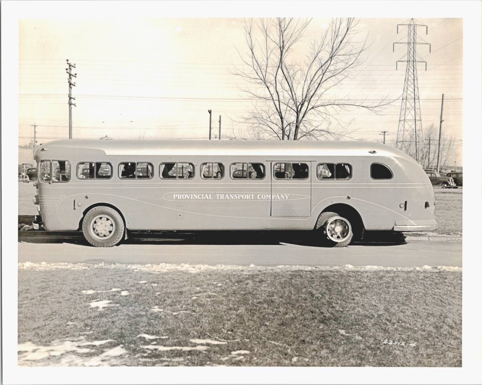 8×10 Photo 1937 Yellow Coach Model 742 Bus Provincial Transport Co PTC