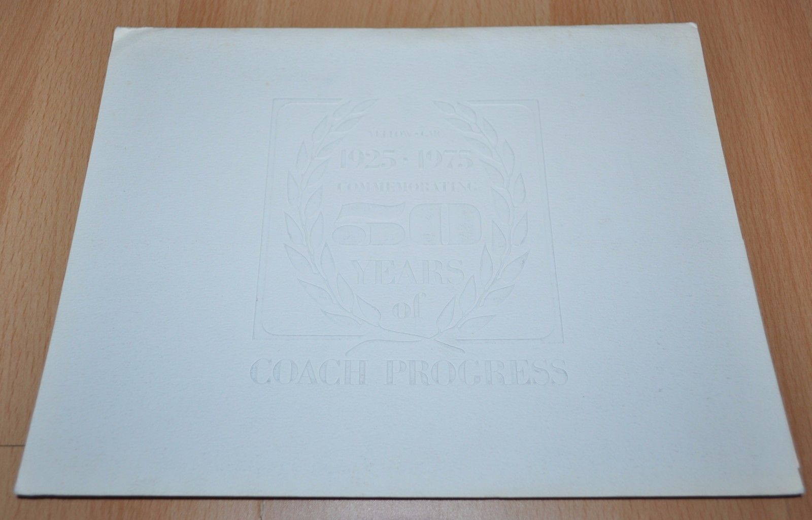 1925 – 1975 50 Years Yellow GMC Motor Coach Progress Bus Brochure Prospekt