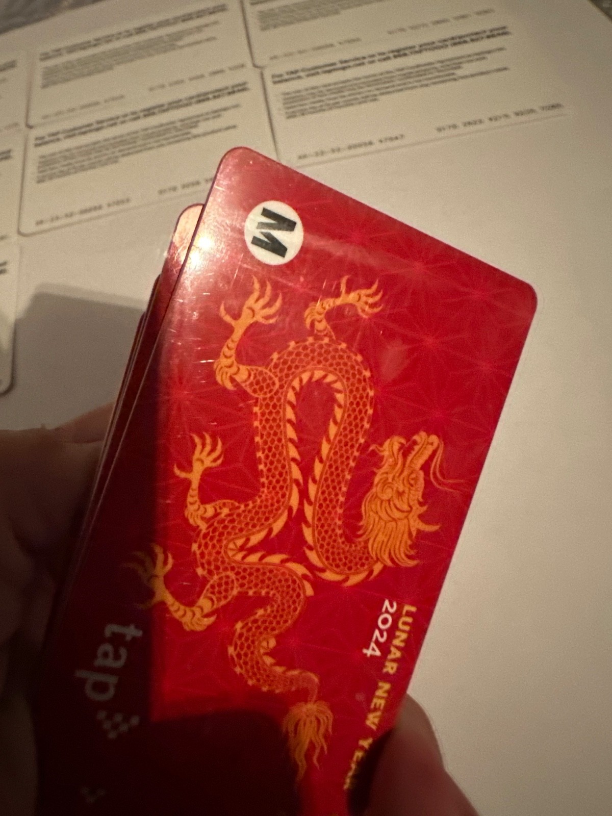 Metro TAP Lunar New Year 2024 Dragon Red Bus Subway Transit Limtd NOT Loadable