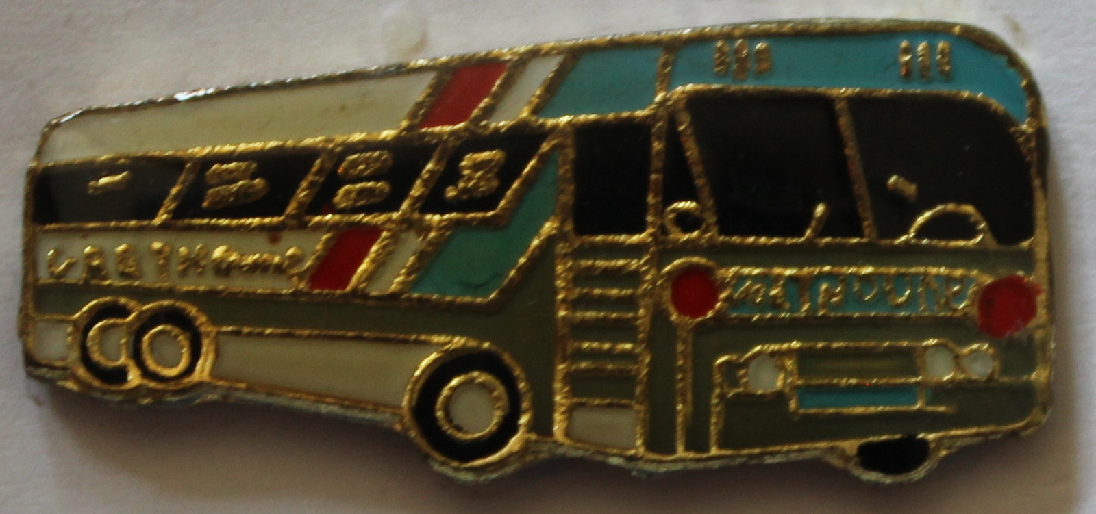 Retro Tour Bus Concert Travel Band Music Driver Lapel Pin Appreciation Tie Tack