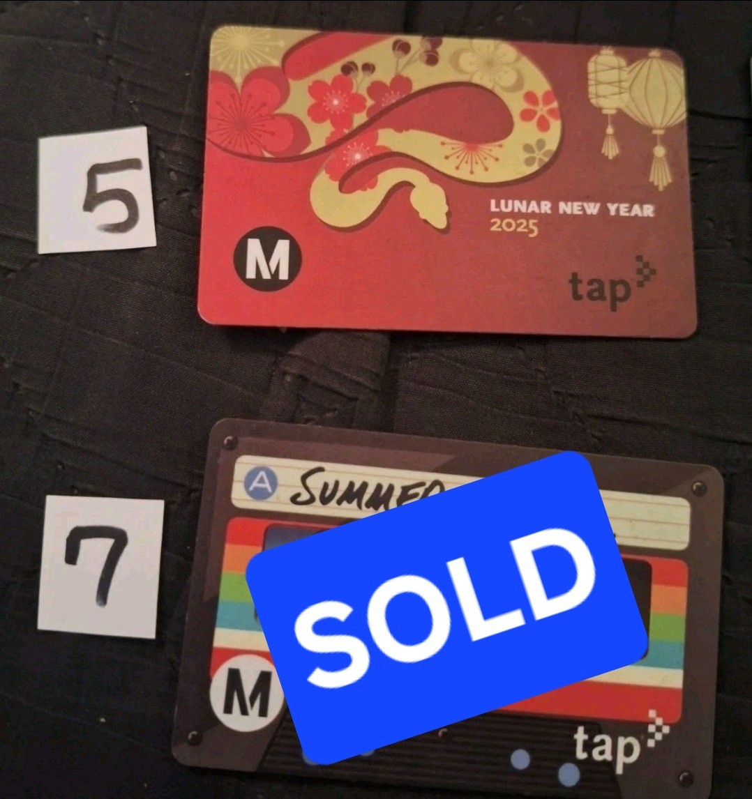 Los Angeles Metro LA TAP Fare Card Bus. Subway. Loable. RARE. Collector’s Items.