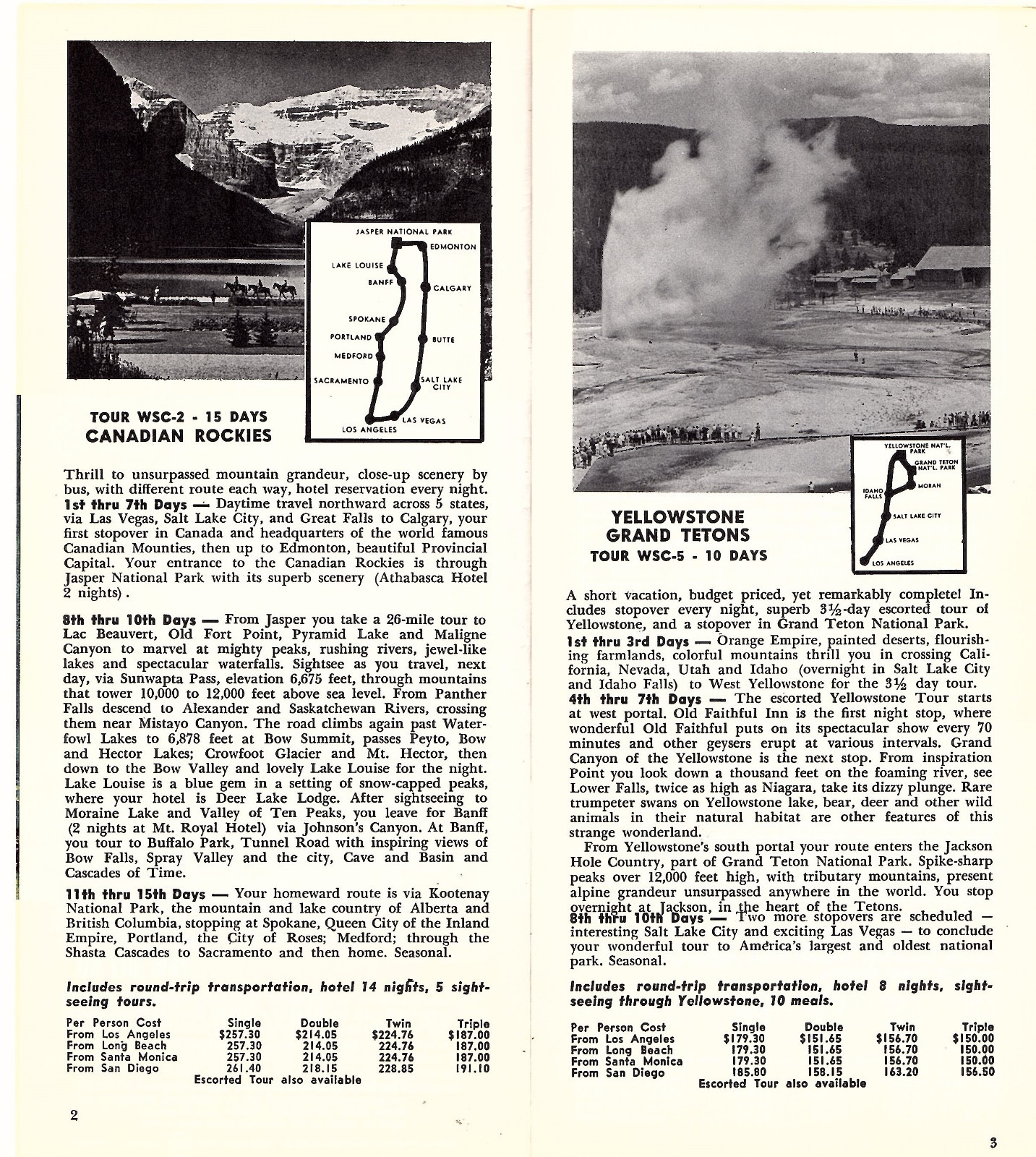 Greyhound Bus 1964 Booklet Amazing America Tours NY Worlds Fair Canada Mexico