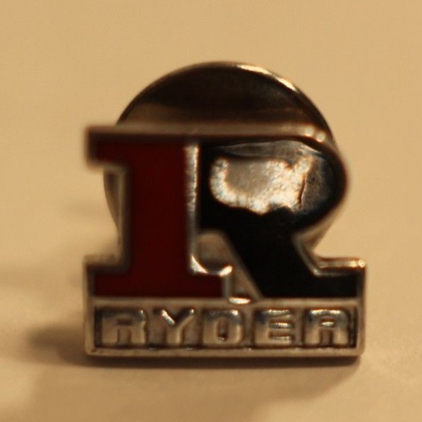 Ryder Charter Bus Rental Driving Service Logo 2pc cTo Sterling Uniform Tie Pins