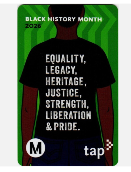 Los Angeles Metro Black History 2026 TAP Fare Card Bus Subway LACMTA