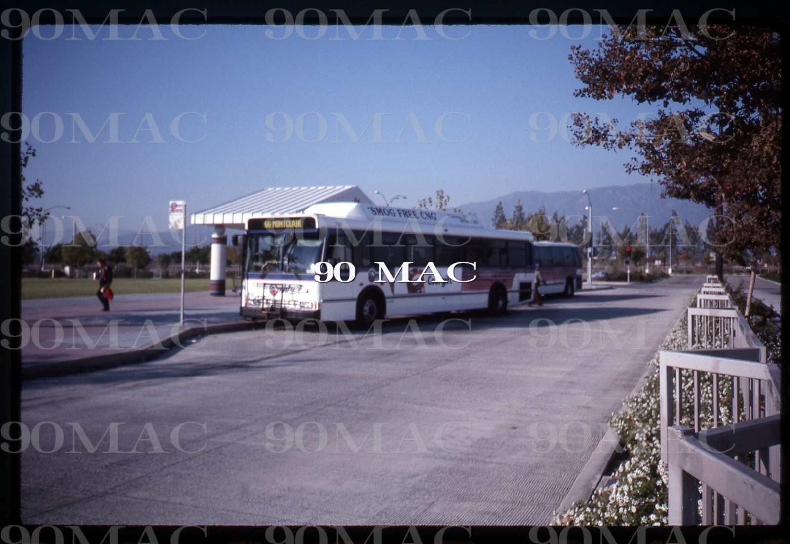 OMNITRANS. NEW FLYER BUS #700. San Bernardino (CA). Original Slide 1997.