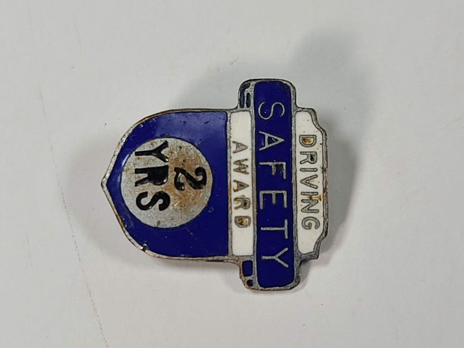 Vintage Driving Safety Award Lapel Pin 3/4″ 2 Years