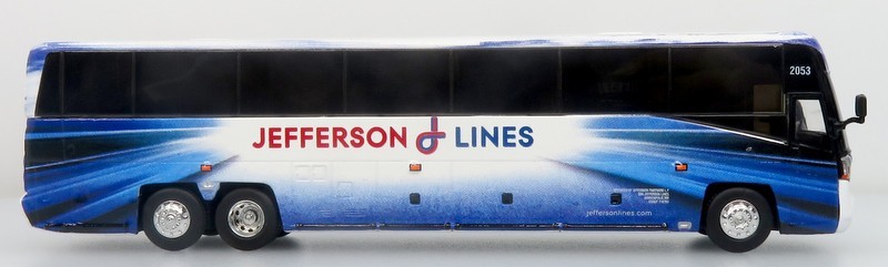 MCI D4520 Coach Bus: Jefferson Lines 1:87 (HO) Diecast Model Bus