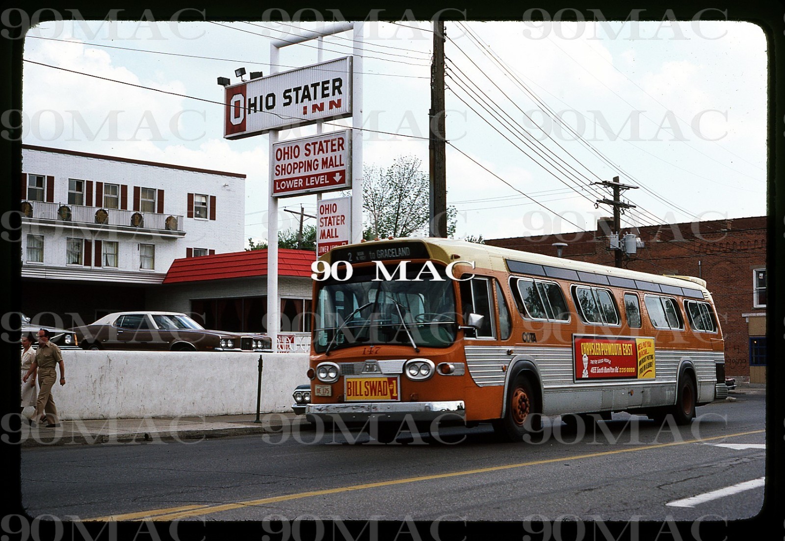 COTA. GM COACH BUS #147. Columbus (OH). Original Slide 1979.