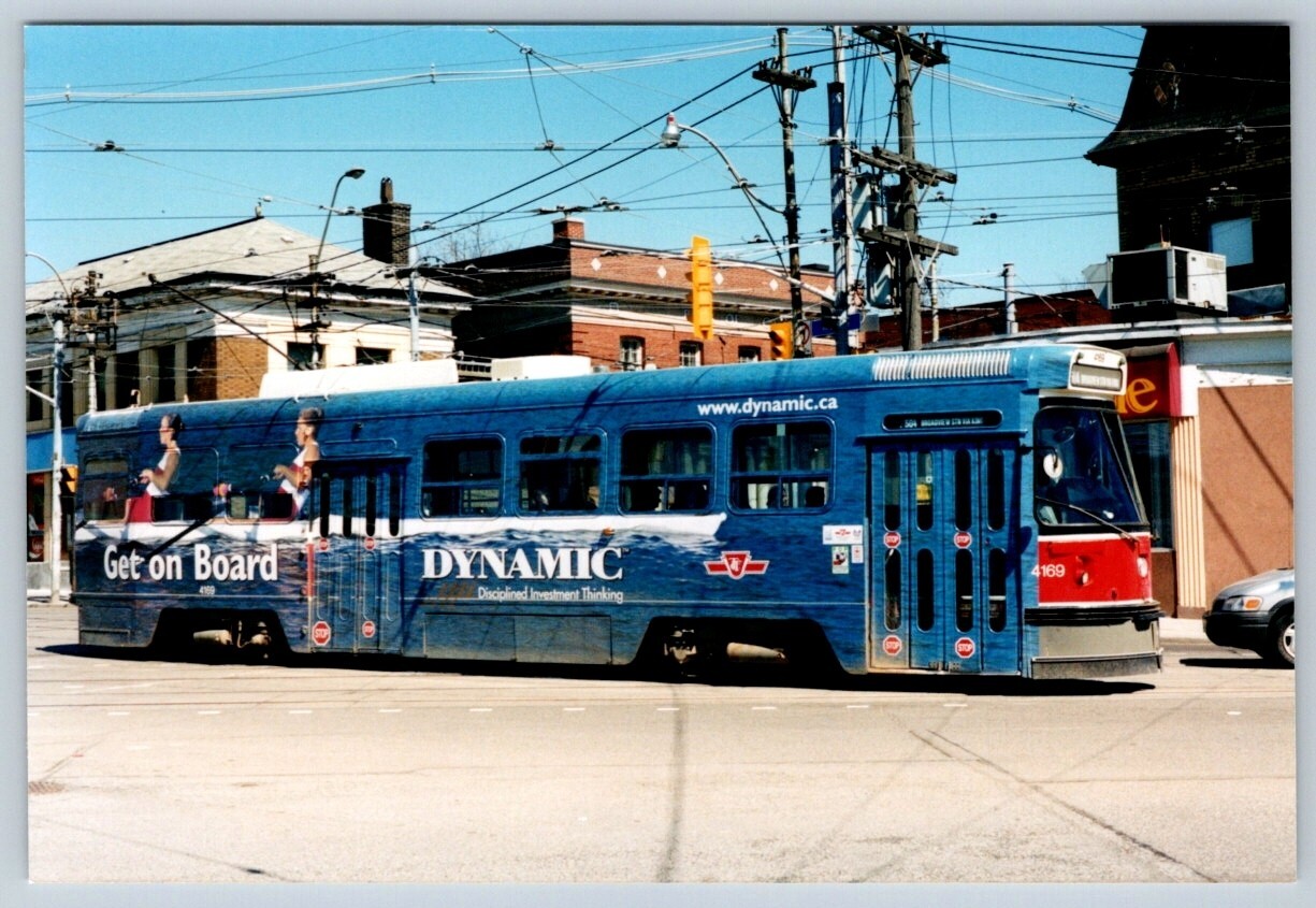 TTC Streetcar #4169, ‘Dynamic’ Wrap King St Toronto Parkdale, Kodak 4×6 Print