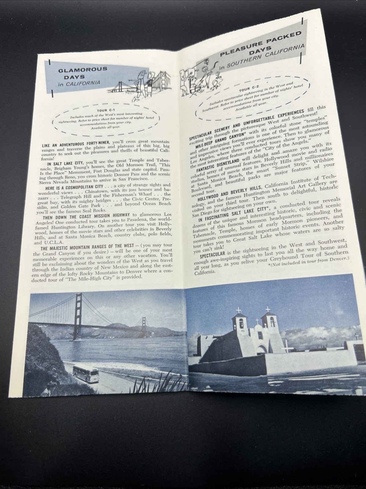 Vacation Tours by Greyhound 1958 Booklet