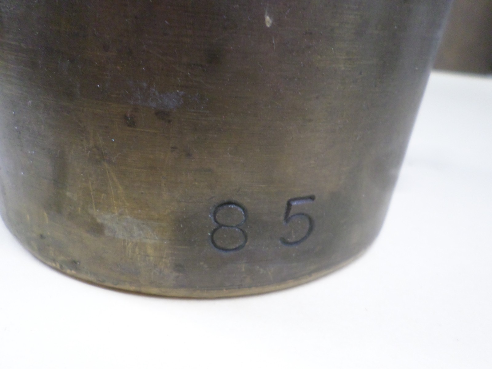 Vintage Diamond Mfg Brass Fare Box Money Vault Cylindrical 9″ X 4-3/4″ #85