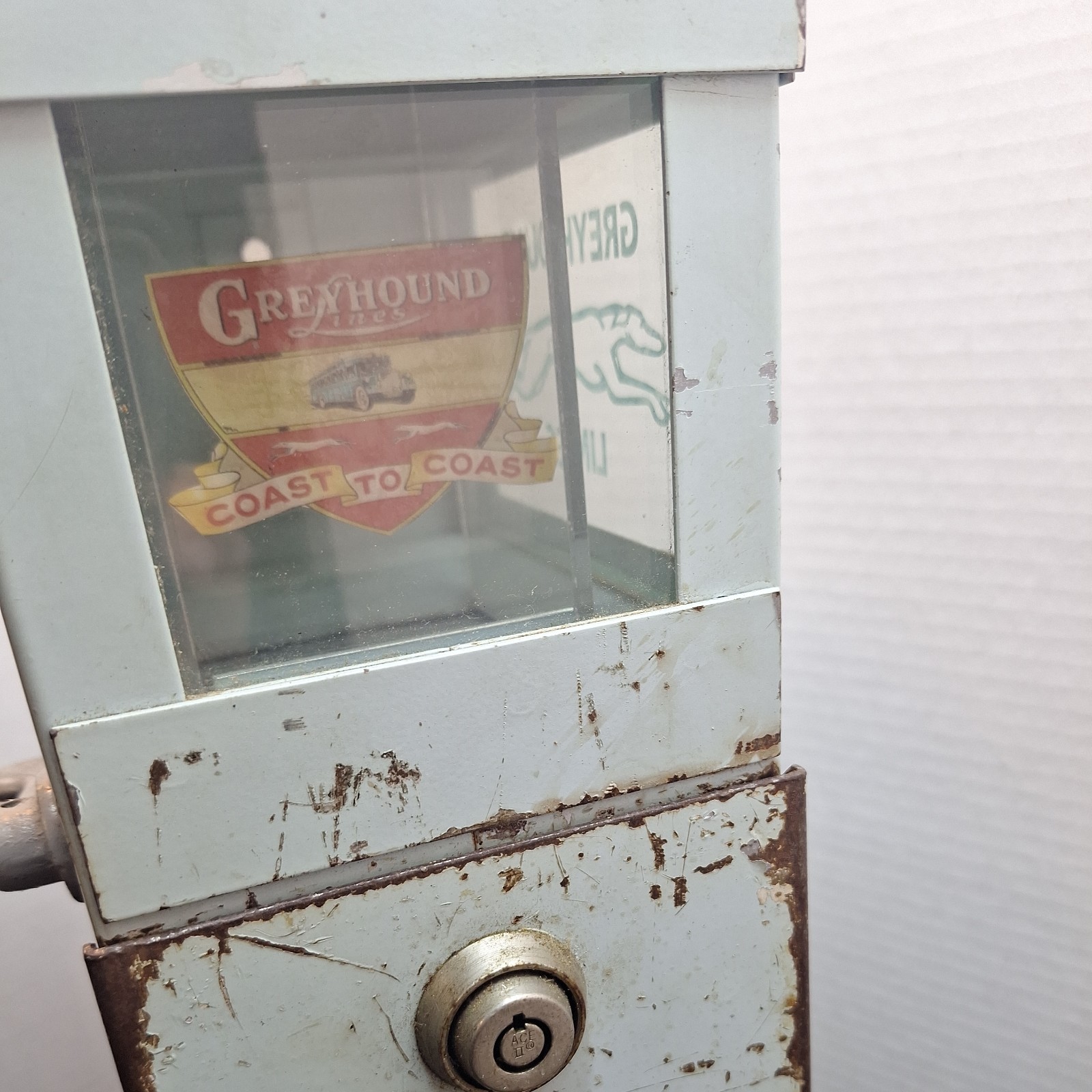 Vintage Greyhound Lines Coast To Coast Euclid Treasury Bus Fare Box With Keys