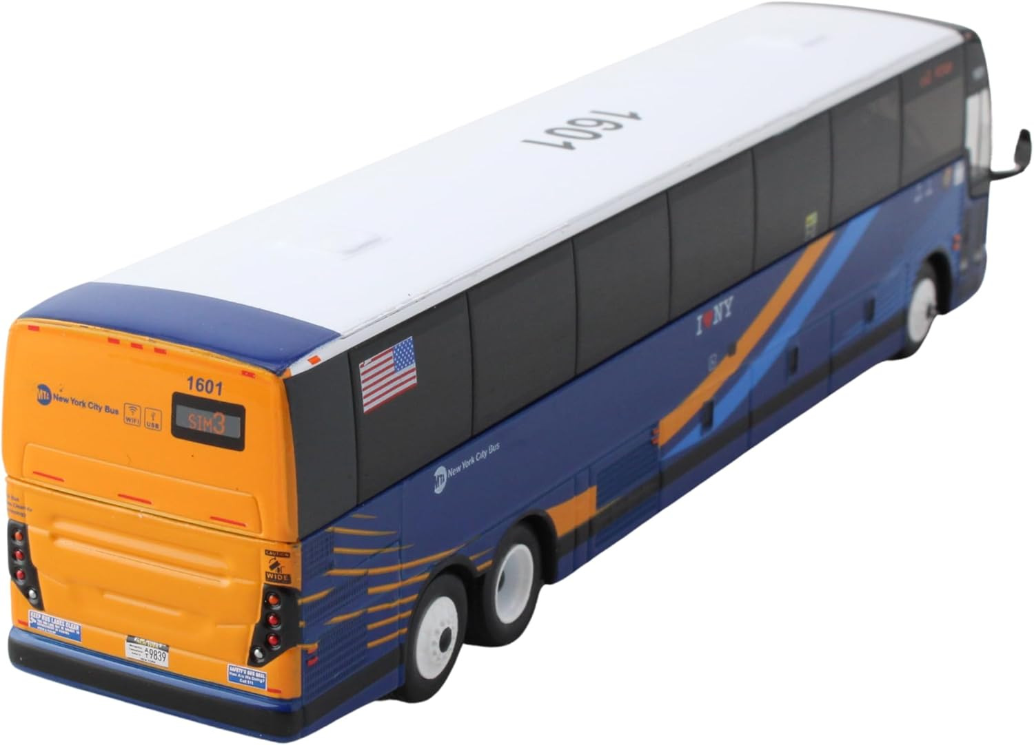 Prevost X3-45 Commuter Coach: MTA Express Service Bus, with Die-Cast Metal, 1/87