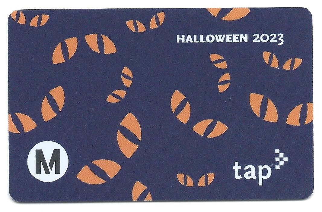NEW Active Halloween 2023 Los Angeles Metro LA TAP Fare Card Transit Bus Subway