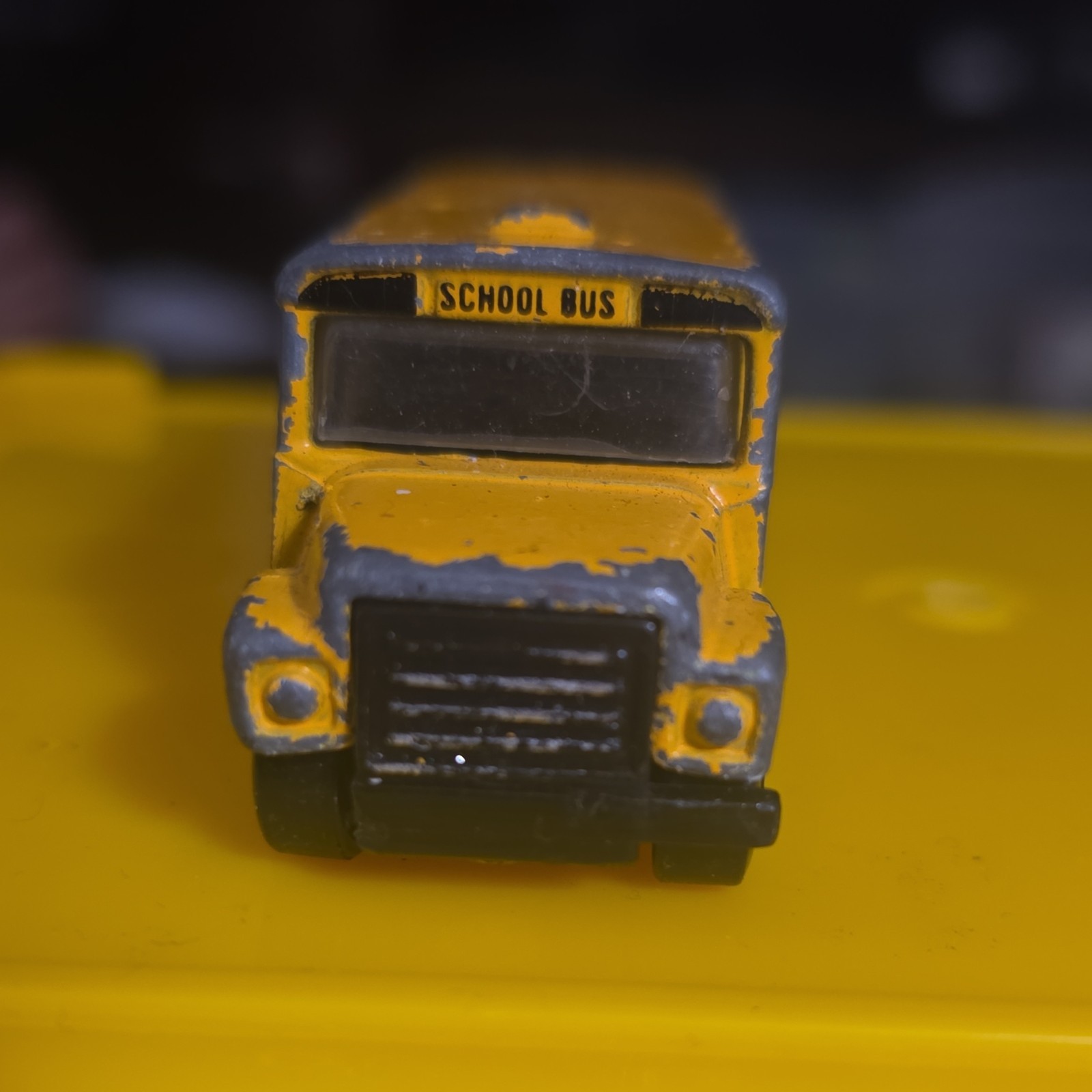 Matchbox School District 2 Diecast School Bus 1985 Collectible Toy Vehicle