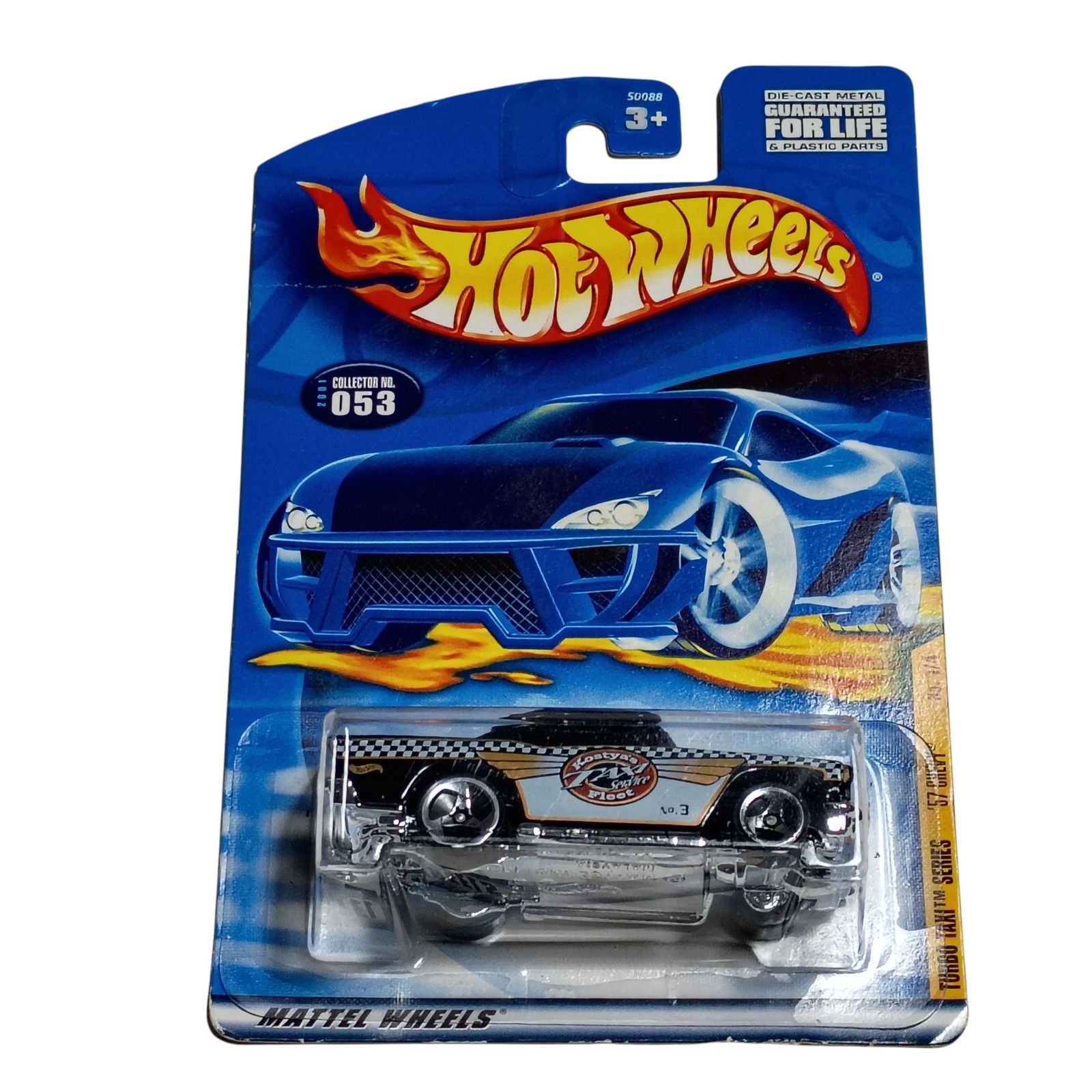 Hot Wheels ’57 Chevy Turbo Taxi Series Die-Cast Car No. 1/4 Collector 053