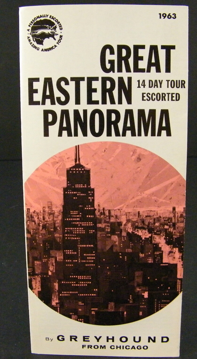 Travel Brochure 1963 Greyhound Great Eastern Panorama Bus Tour