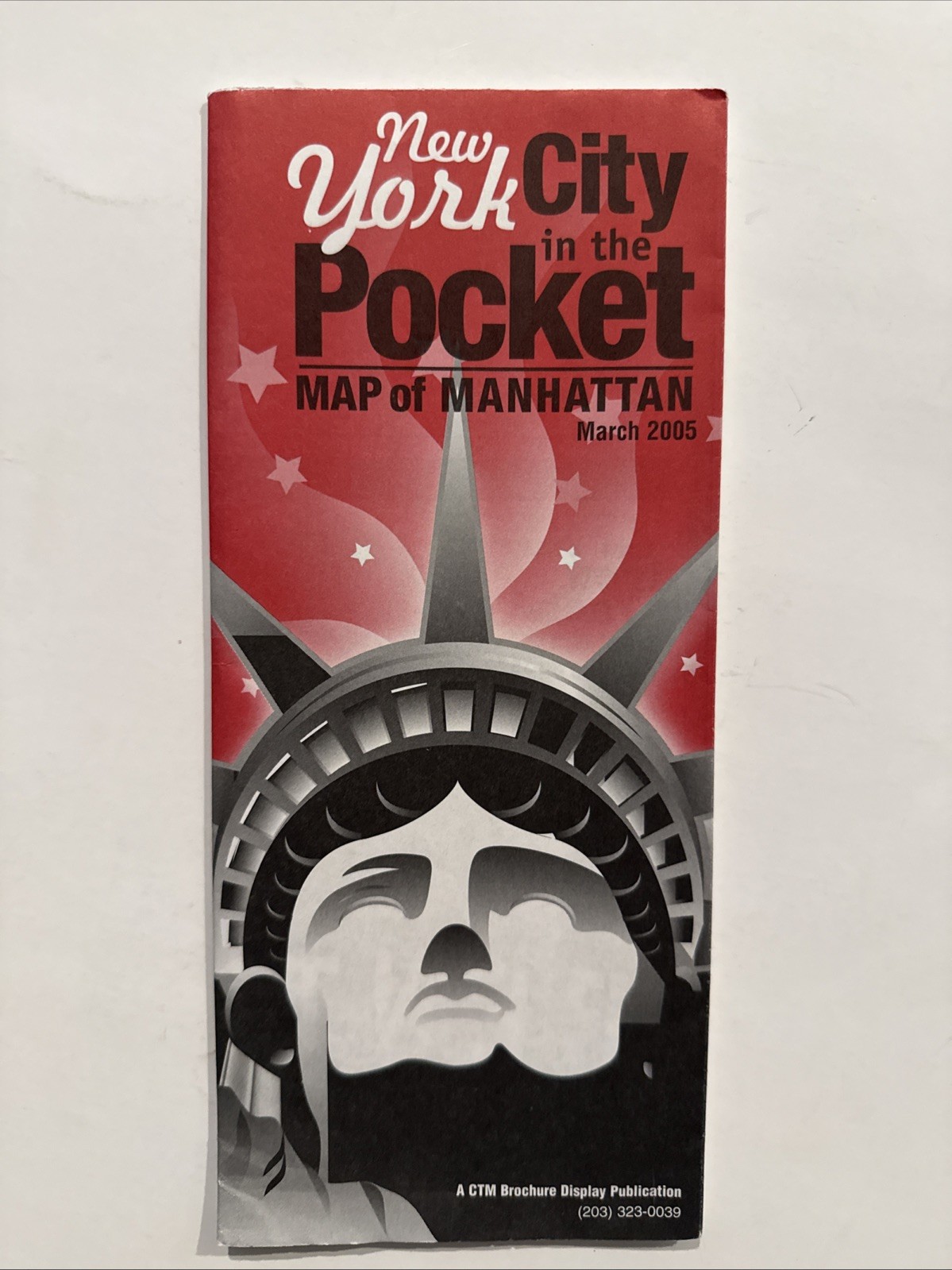 Vintage NYC City In The Pocket Street Map Of Manhattan 2005 Fold Out Map