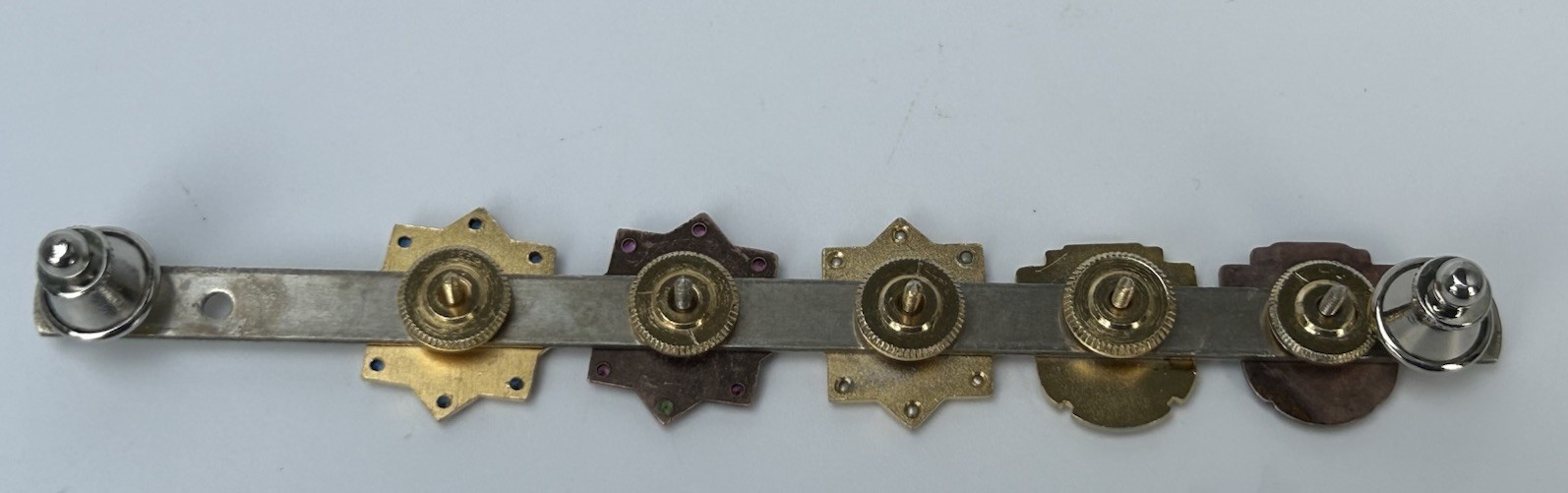 Vintage Greyhound Bus Co Lines Employee Service Award Gem & Enamel Pins