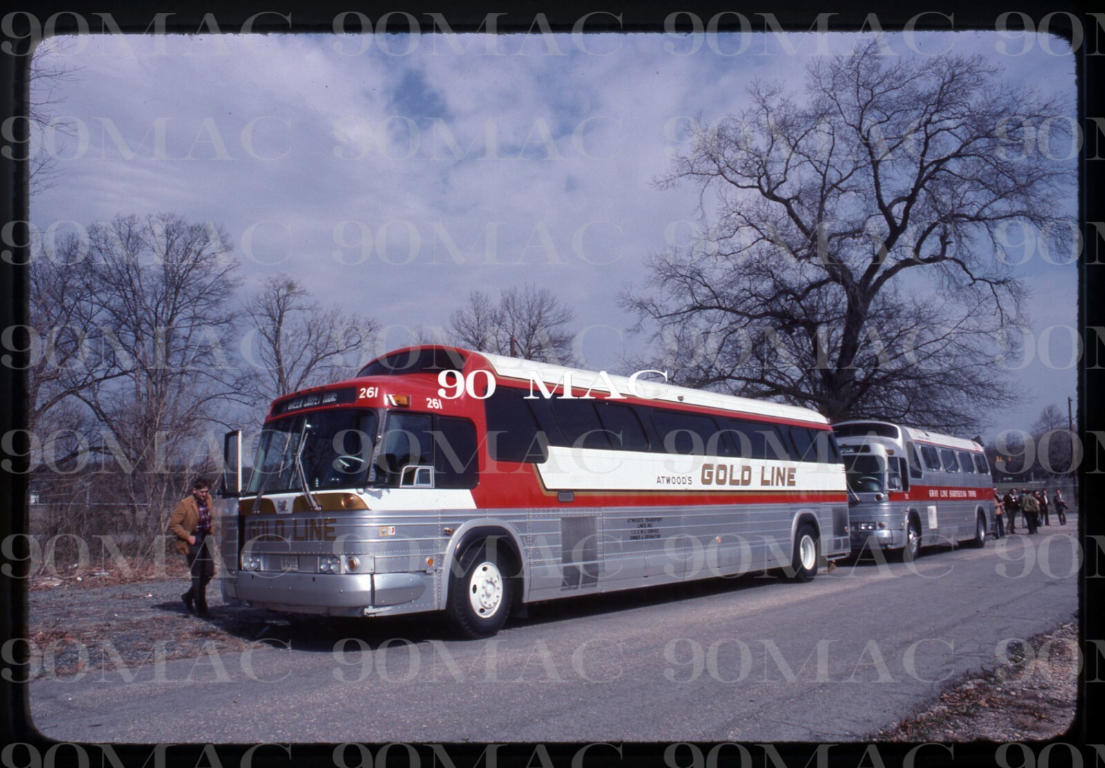 ATWOOD’S GOLD LINE. GM COACH #261. Original Slide 1978.