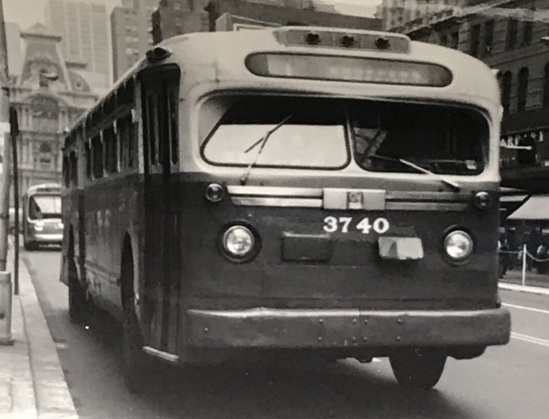 1970s Southeastern Pennsylvania SEPTA Bus #3740 Route 1 Shoppers Special Photo