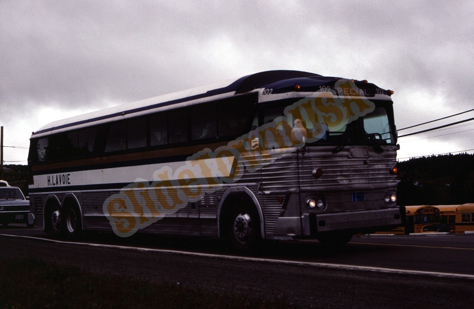 Vtg 1985 Bus Slide 102 H. Lavoie Y1R156