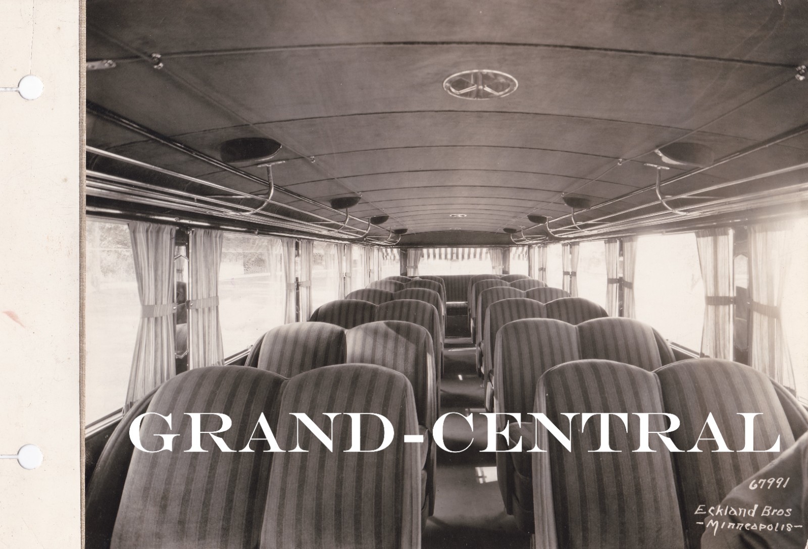 VINTAGE 1927 AUTOMOBILE BUSSES BUS PHOTO INTERIOR MINNEAPOLIS MN