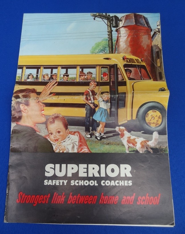 1954 Superior School Bus Brochure – Summer $5 Sale!