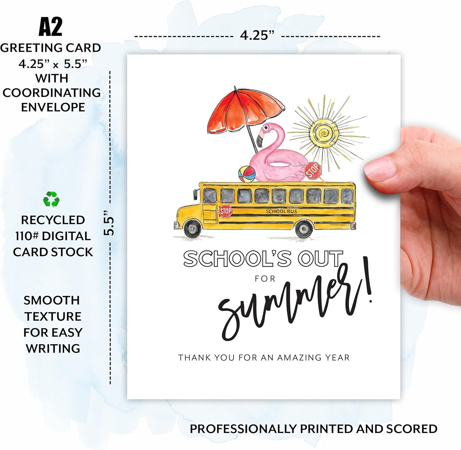 Best Bus Driver Appreciation Gifts, End of School Year Thank You Bus Driver Card