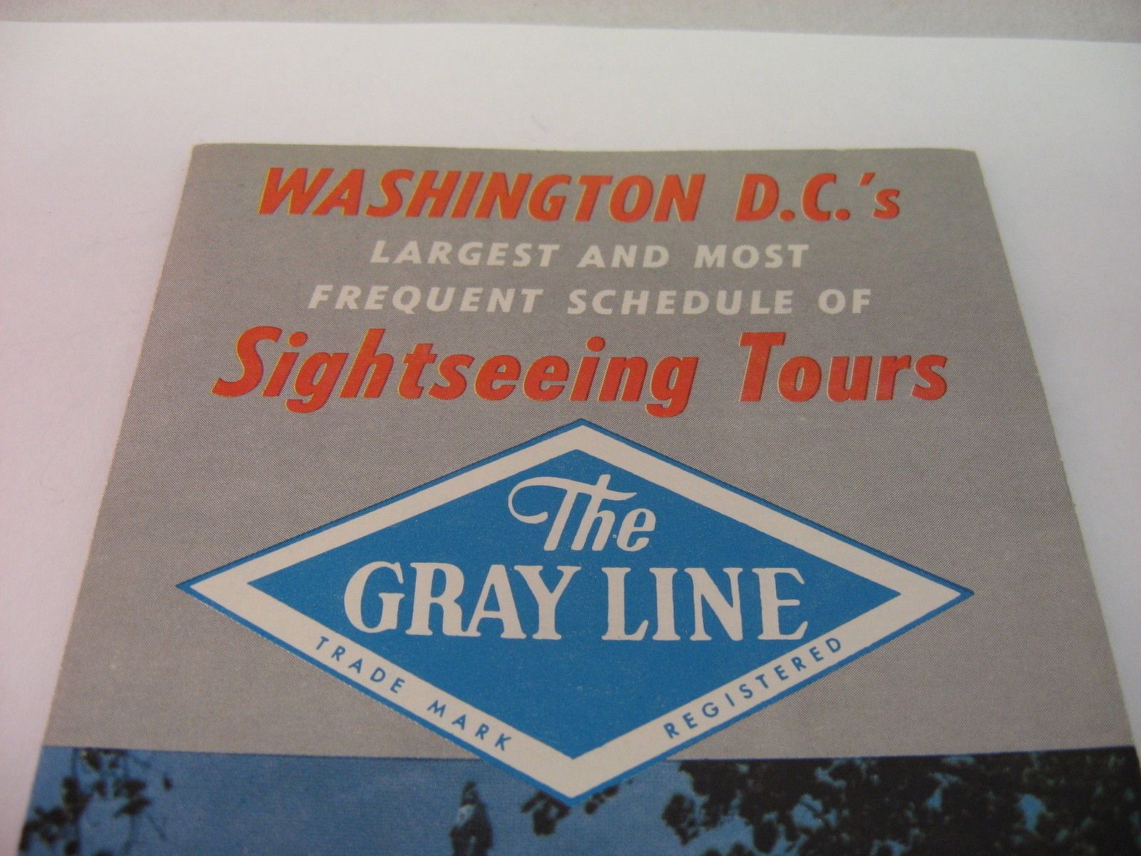 Vintage 1958 The Gray Line Brochure Washington DC Sightseeing Tours US Capitol