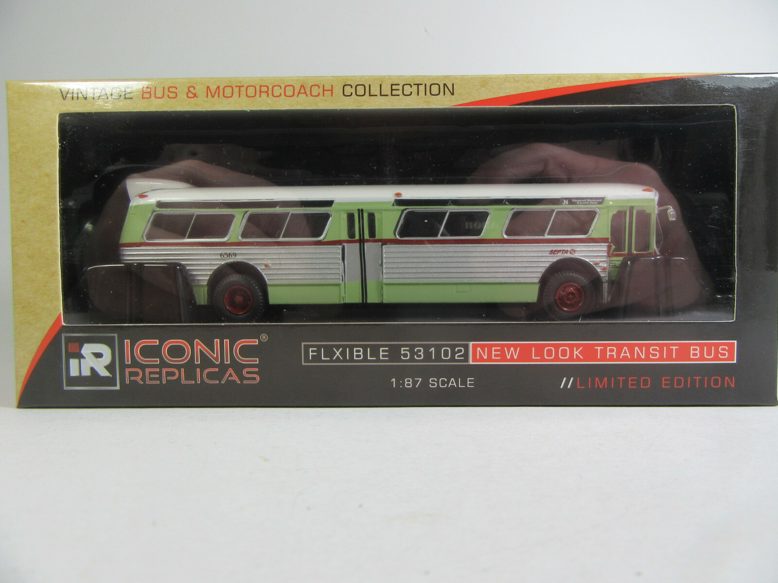 Iconic Replicas 1:87 Bus Flxible 53102 Transit SEPTA Philadelphia USA
