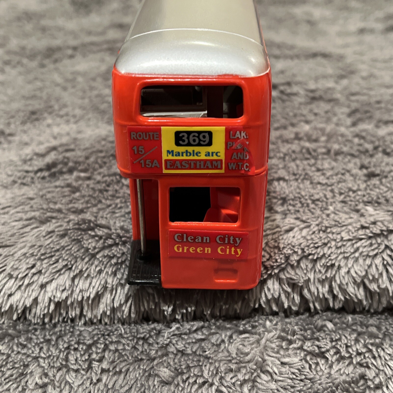 Shinsei Double Decker Bus Pepsi Thirst Advertising India Red Toy Pullback Rare