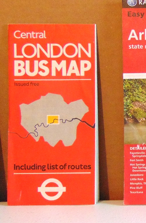 1984 Central London Bus Map