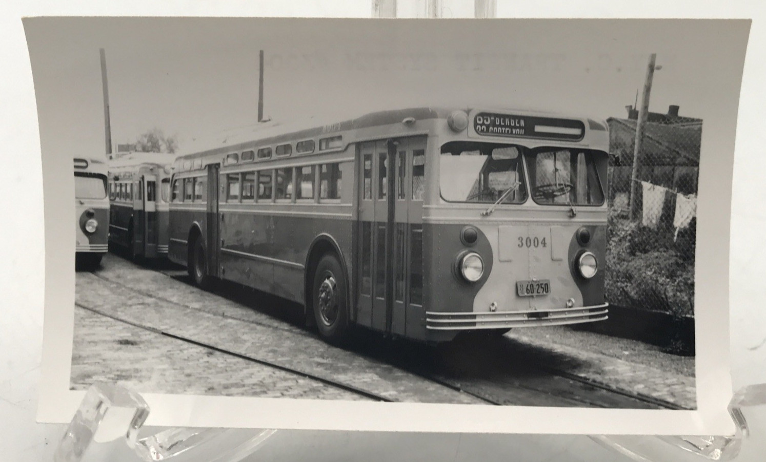 NYC New York City Transit System #3004 Bus 2.75×4.5 Snapshot Photograph VTG