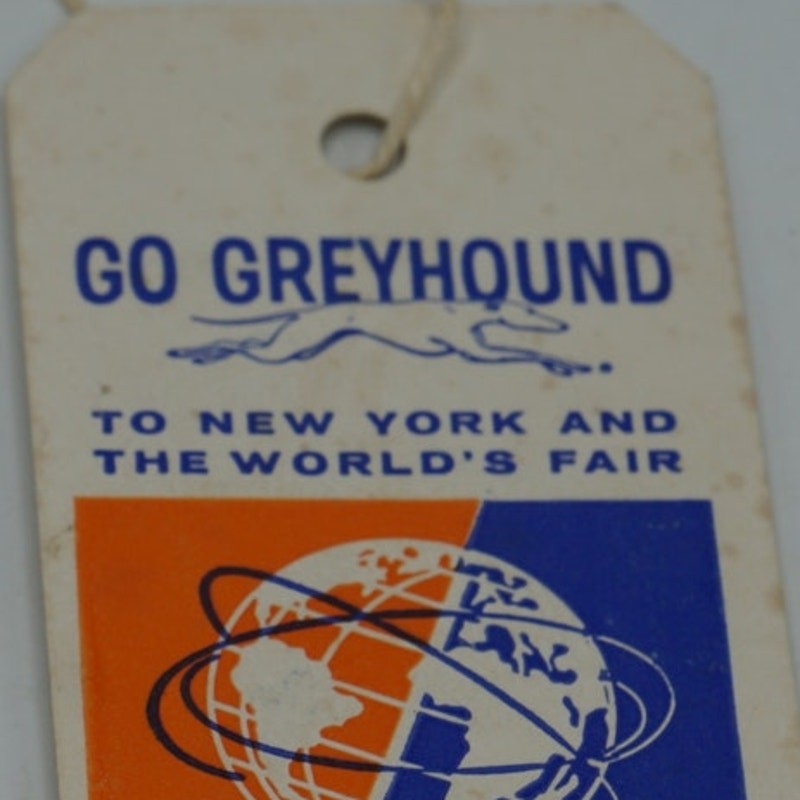 Greyhound Bus United States Steel USS New York World’s Fair Tag 1964