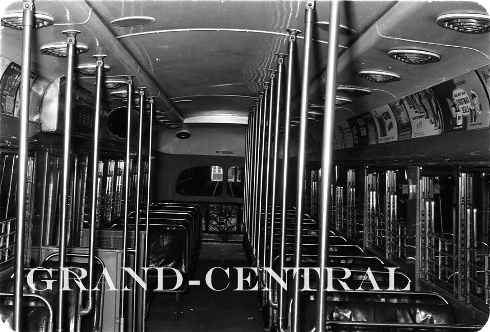 1955 ATLANTIC CITY TRANSPORTATION CO. ACTC TROLLEY BUS SLIDE INTERIOR #201 NJ