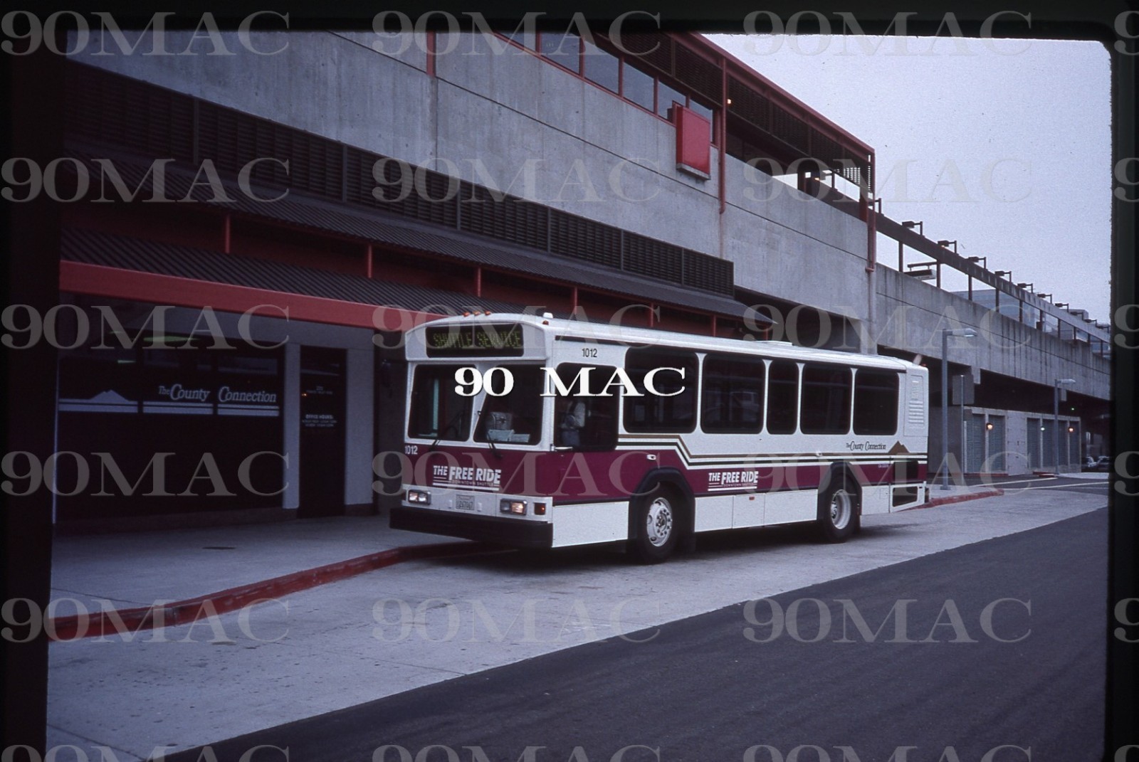 CCCTA. GILLIG BUS #1012. Concord (CA). Original Slide 1997.