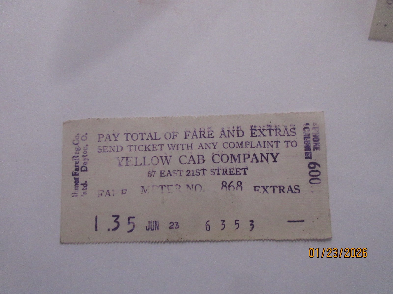 Vintage Yellow Cab Co. Rare Find! Aluminum Driver’s Report All Accidents Binder