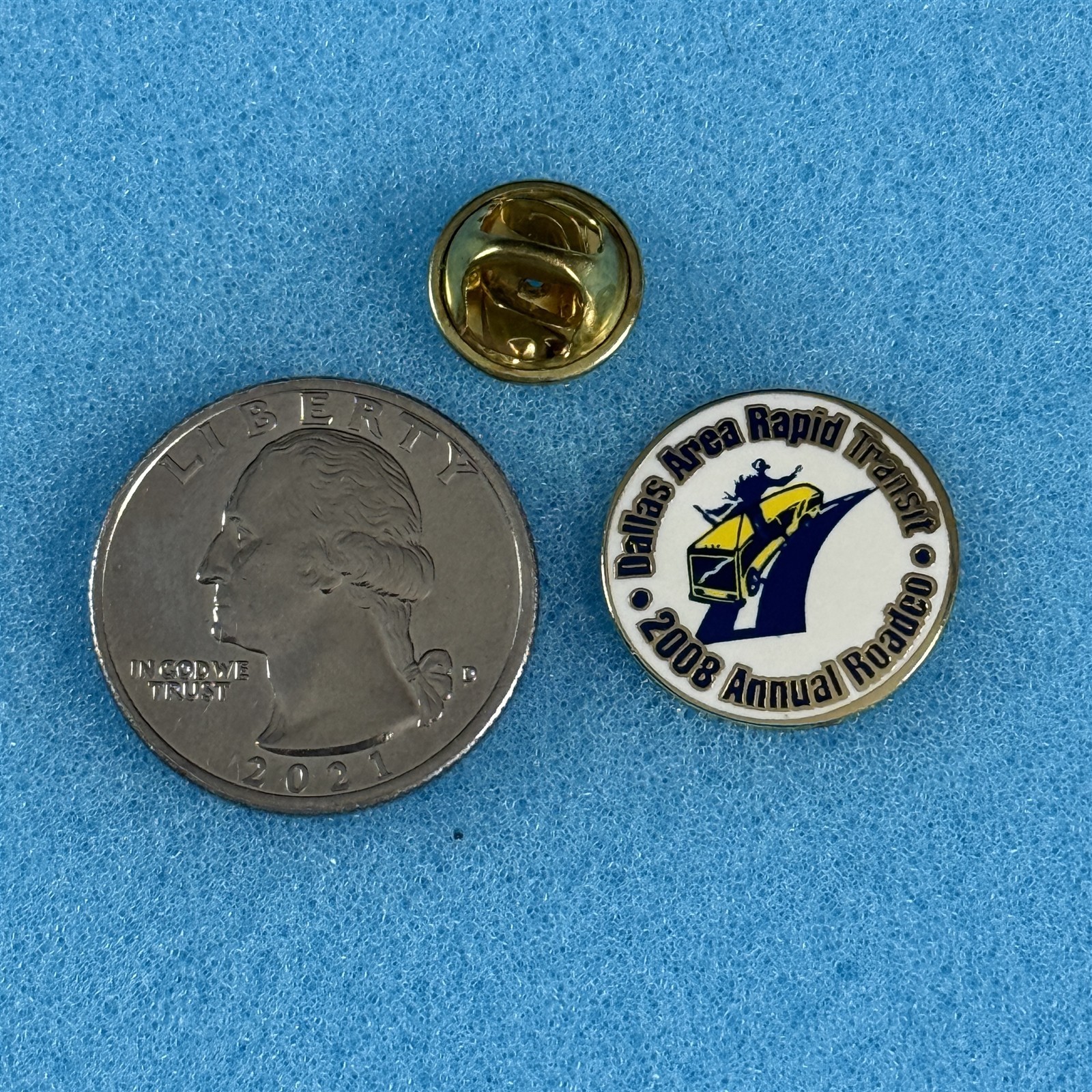 DART Dallas Area Rapid Transit Bus 2008 Annual Roadeo Award Pin Pinback #59623