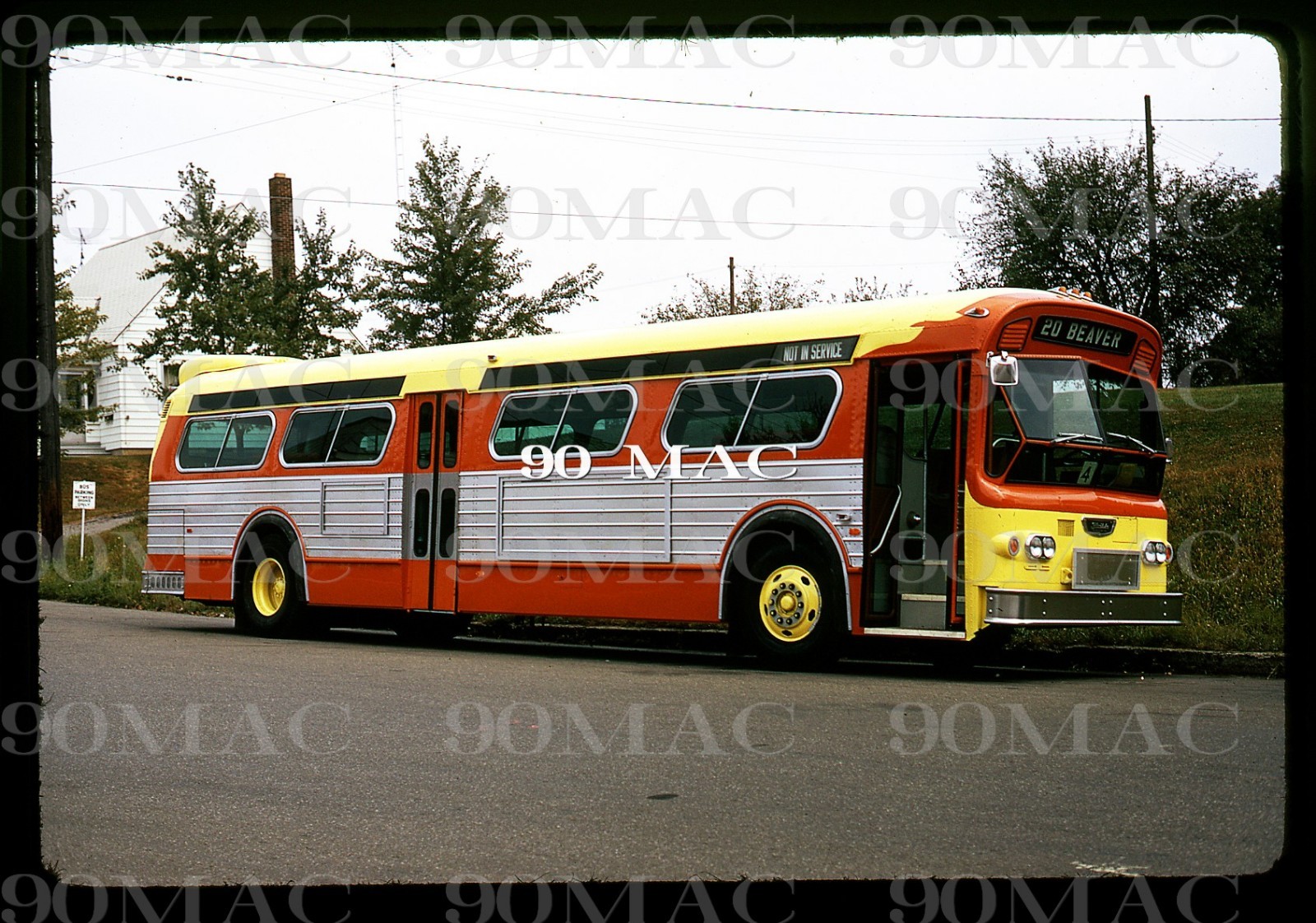 JTA. FLXIBLE BUS. Jacksonville (FL). Original Slide 1973. FACTORY-C