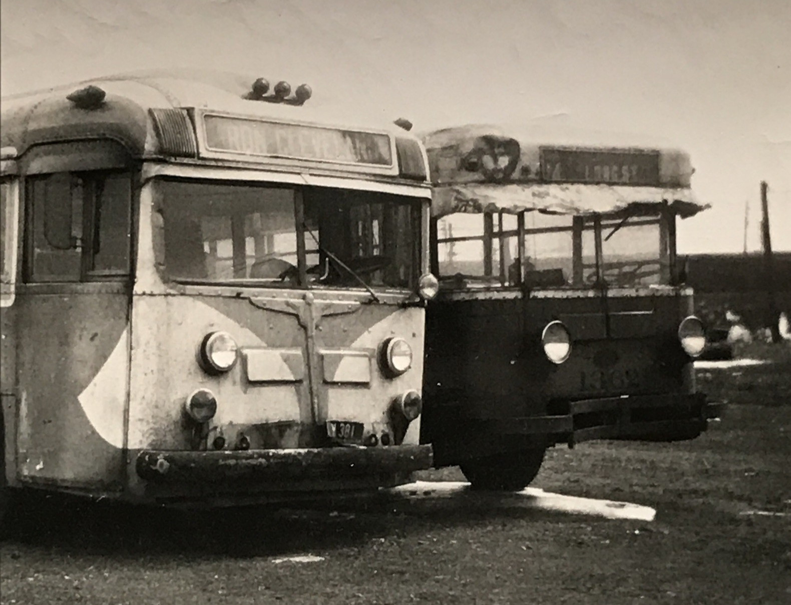Penn-Ohio Coach Lines Youngstown Ohio #6 Bus Snapshot Photograph 2.75×4.5