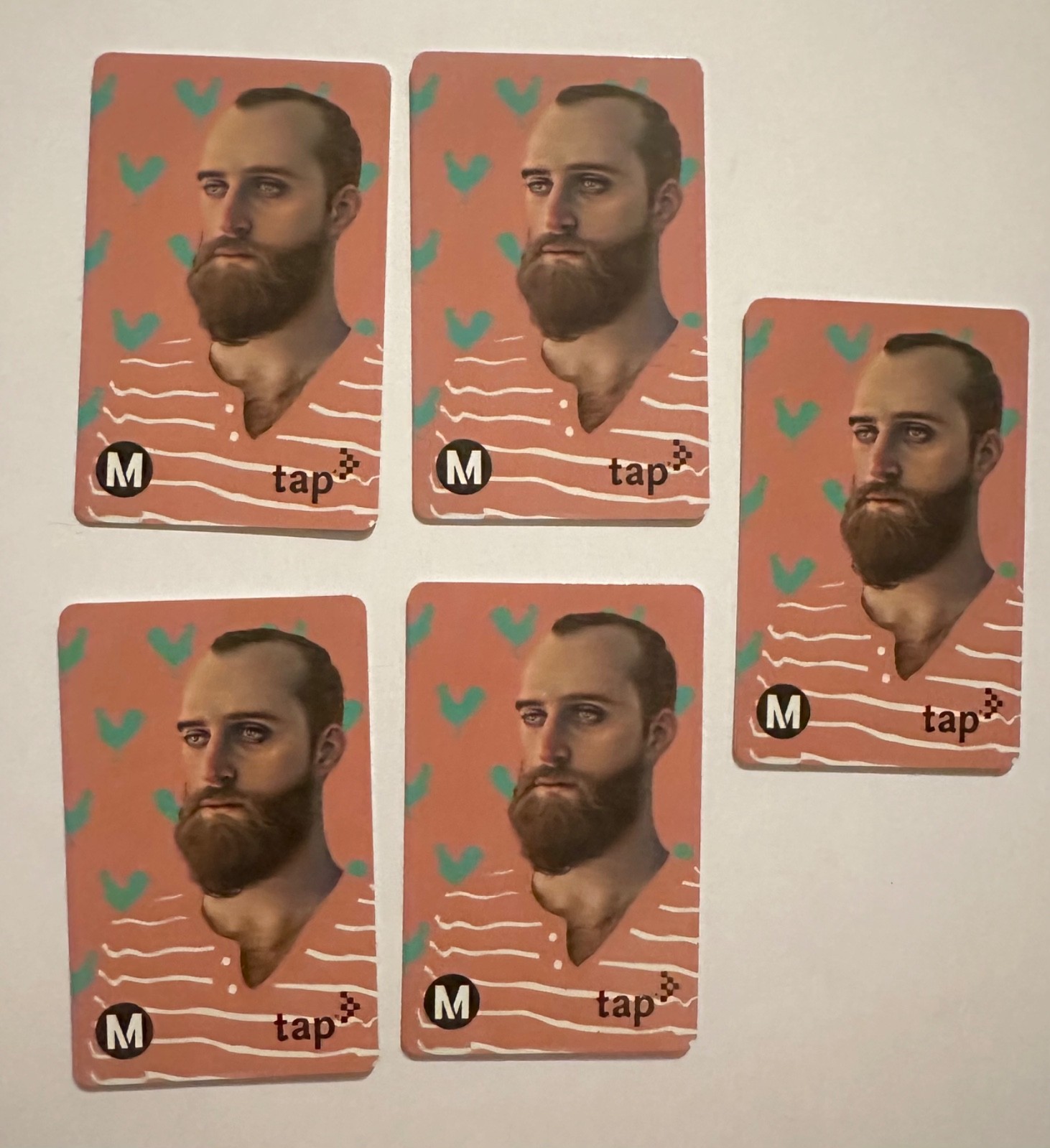 Metro TAP Card Roosters by Daniel Barajas Subway Trnsit Collectible NOT Loadable