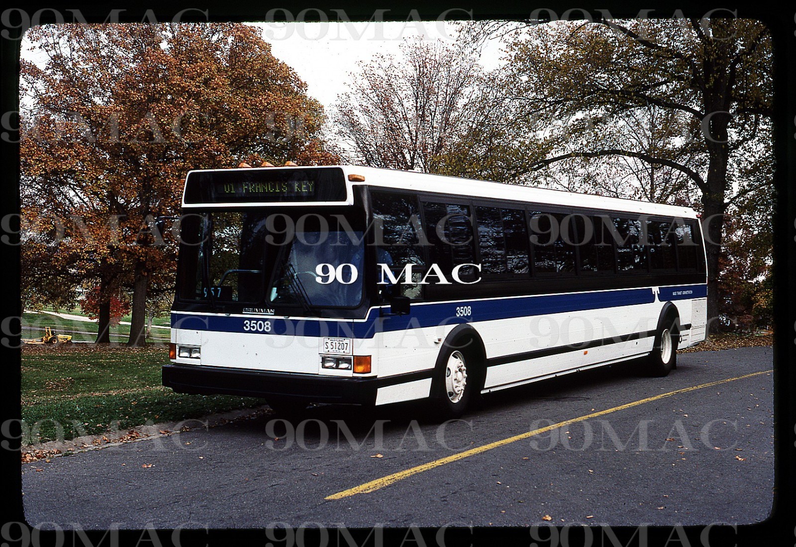BALTIMORE MTA. GRUMMAN FLXIBLE BUS #3508. Baltimore (MD). 2 Original Slide 1982.