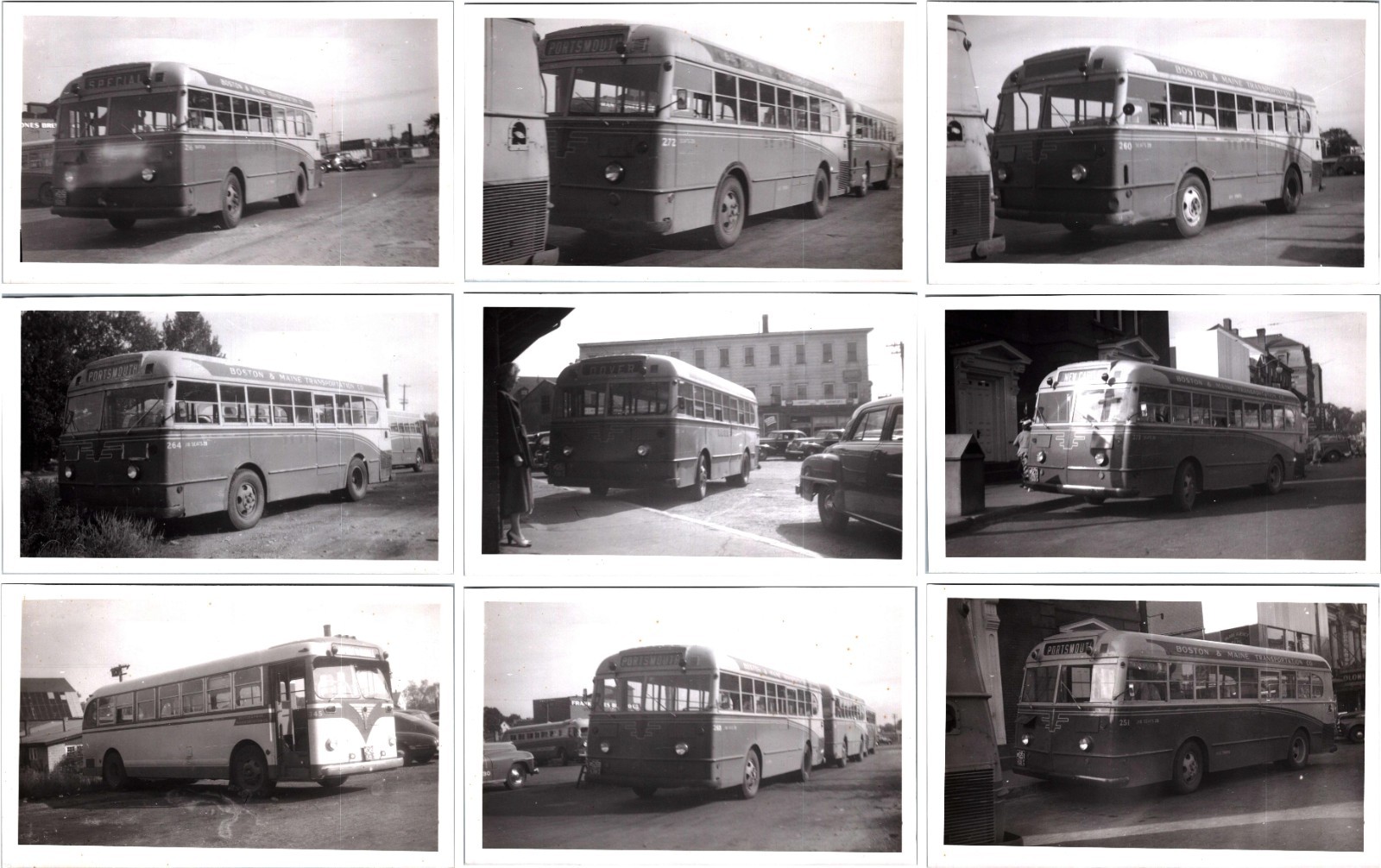 lot of 38 5″ x 7″ BUS transportation photo archive PHOTOGRAPHS trolley