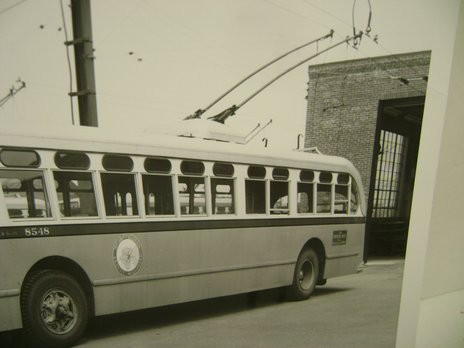 ORIGINAL 8″X10″ PHOTO NO STOPS TROLLEY BUS 8548 METROPOLITAN TRANSIT AUTHORITY