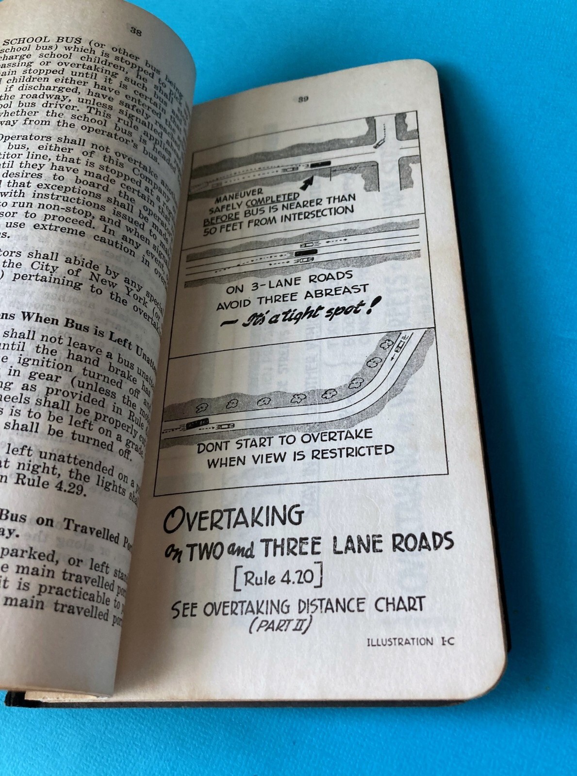 1946 Manual Bus Operators Spring Valley Motor Coach Rockland County Tappan NY