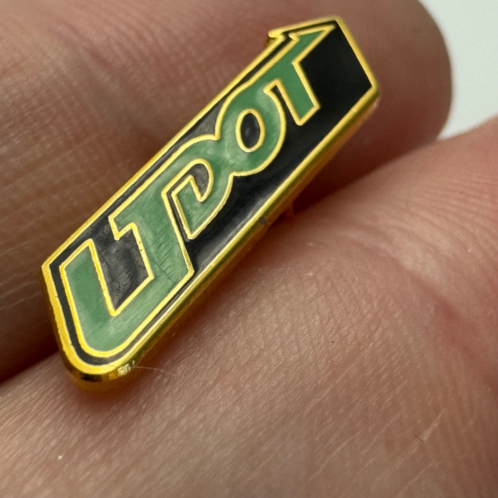 UDOT Utah Department of Transportation Lapel Pin Green Logo